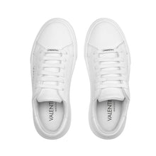 Load image into Gallery viewer, VALENTINO Sneaker Lace Up in white hide and laser logo detail
