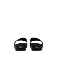 Load image into Gallery viewer, VALENTINO Slider in black PVC