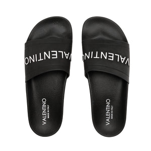 VALENTINO Slider in black PVC