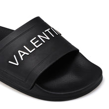 Load image into Gallery viewer, VALENTINO Slider in black PVC
